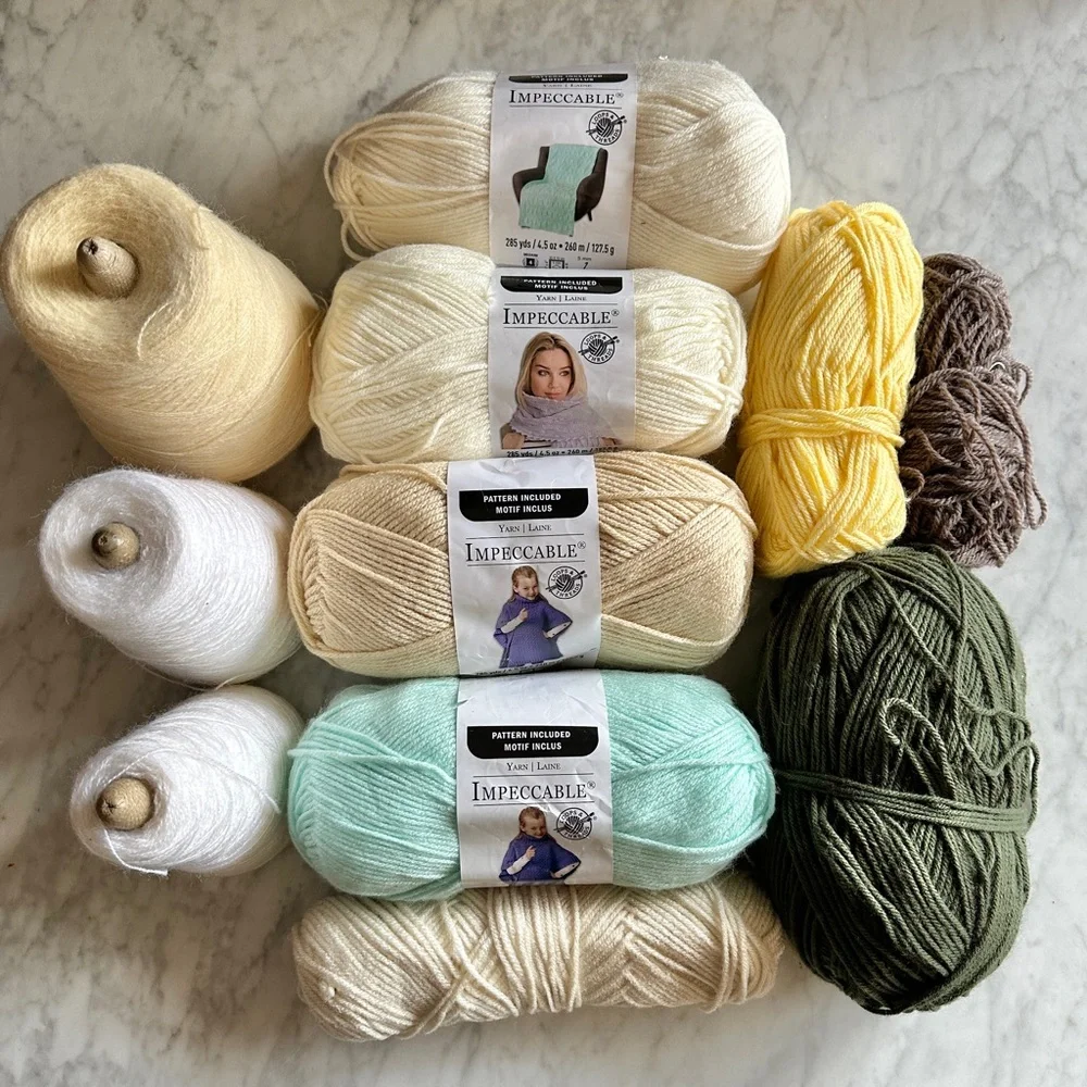 Vintage Yarn Lot 1.4 KG Destash Bundle of Mix of Colours and Weights - Picture 7 of 8